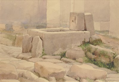 Fontana pompeiana e abbeveratoio per cavalli da William Henry Holmes