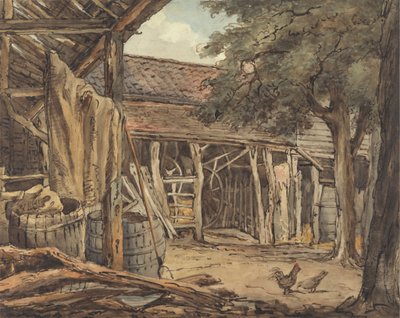 Cortile della fattoria da William Henry Hunt