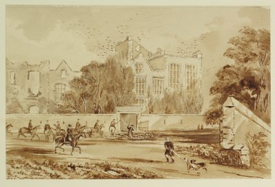 Hardwick Old Hall da William Henry Hunt