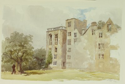 Hardwick Old Hall da William Henry Hunt
