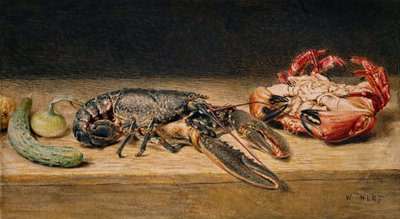 Aragosta, granchio e cetriolo, 1827 da William Henry Hunt