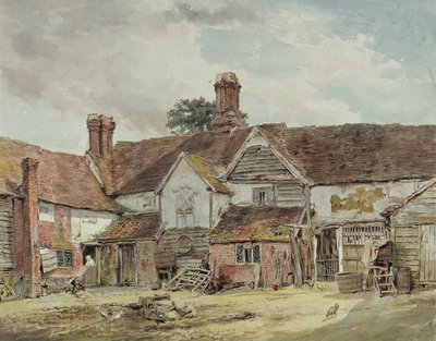 Vecchi edifici agricoli, c.1815 da William Henry Hunt
