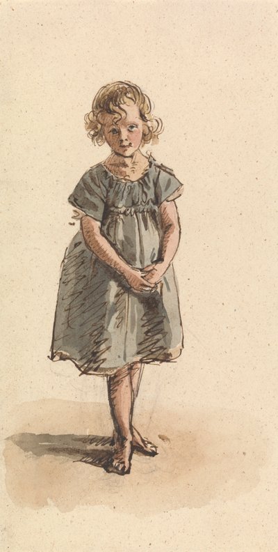 Giovane ragazza a piedi nudi da William Henry Hunt