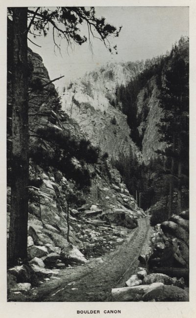 Canyon del Colorado: Boulder Canon da William Henry Jackson