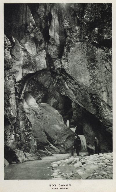 Canyon del Colorado: Box Canon, vicino a Ouray da William Henry Jackson