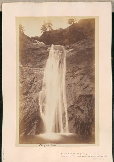 Middle Cascade. Cascate di Cheyenne da William Henry Jackson