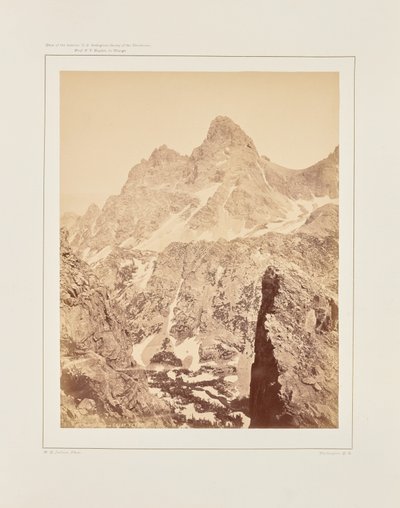 Il monte Hayden o il Grande Teton da William Henry Jackson