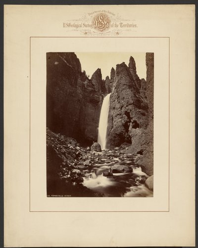 Cascate Tower, 115 piedi da William Henry Jackson
