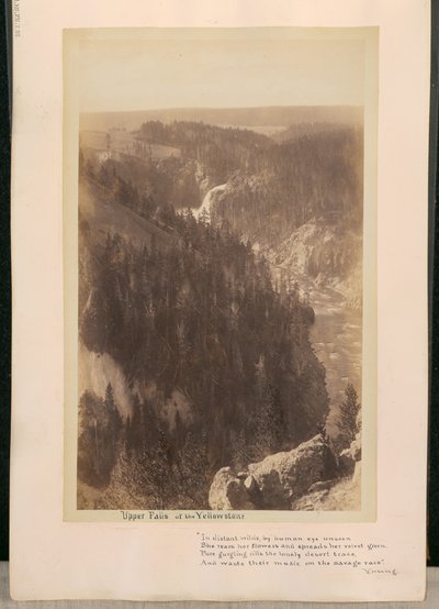 Cascate superiori dello Yellowstone da William Henry Jackson