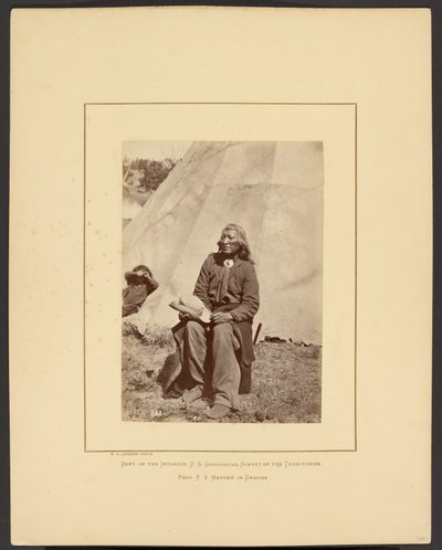 [Washakie o Spara al bufalo che corre, Shoshone, Monti del Fiume Vento, Wyoming]. da William Henry Jackson