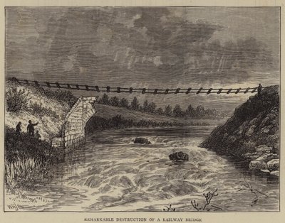Distruzione notevole di un ponte ferroviario da William Henry James Boot