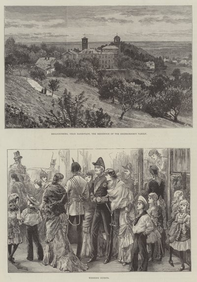 Matrimonio reale della principessa Beatrice e del principe Enrico di Battenberg da William Henry James Boot