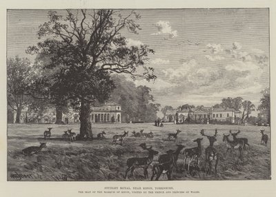 Studley Royal, vicino a Ripon, Yorkshire, la sede del Marchese di Ripon, visitata dal Principe e dalla Principessa del Galles da William Henry James Boot
