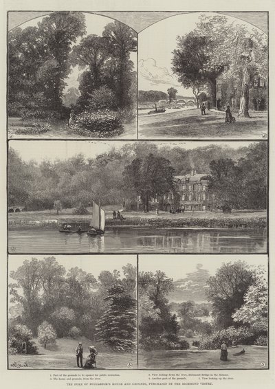 La casa e i giardini del Duca di Buccleuch, acquistati dalla Richmond Vestry da William Henry James Boot