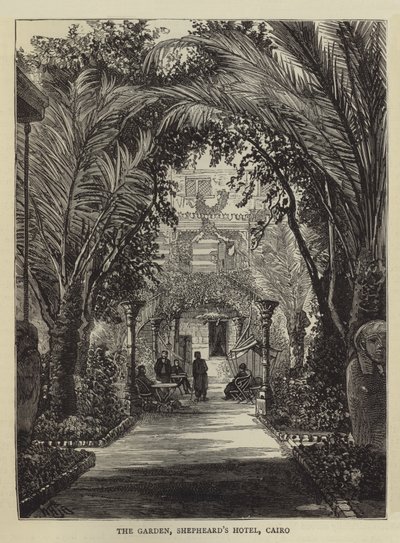 Il Giardino, Hotel Shepheard, Cairo da William Henry James Boot