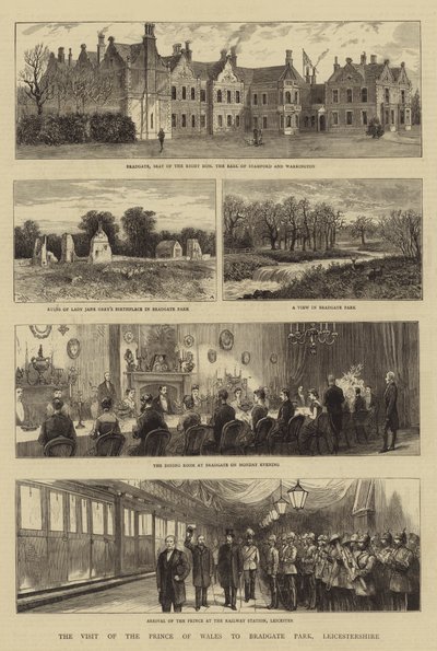 La Visita del Principe di Galles a Bradgate Park, Leicestershire da William Henry James Boot