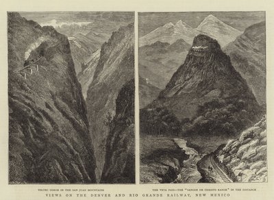 Vedute sulla Denver e Rio Grande Railway, New Mexico da William Henry James Boot