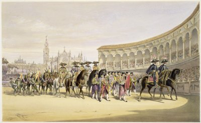 Ingresso dei toreri in processione, 1865 da William Henry Lake Price