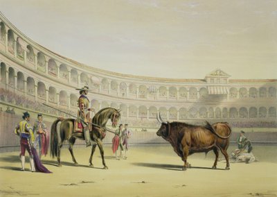 Picador che sfida il toro, 1865 da William Henry Lake Price