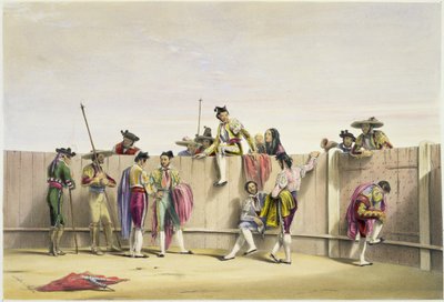 Toreros che riposano tra i tori, 1865 da William Henry Lake Price