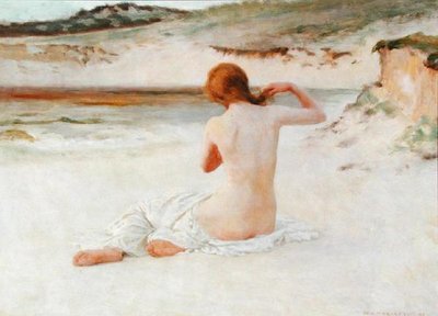 Nudo su una Spiaggia da William Henry Margetson
