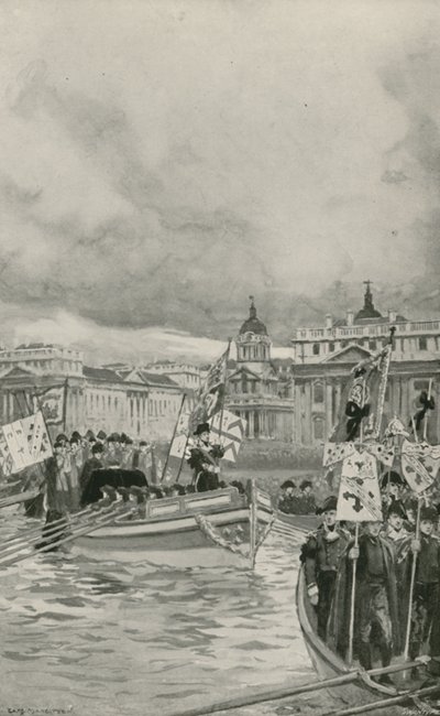 Il funerale di Lord Nelson da William Henry Margetson