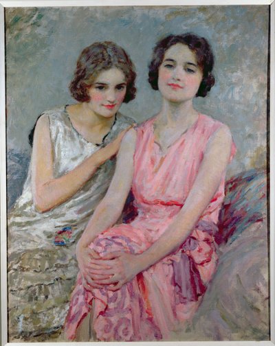 Due giovani donne sedute da William Henry Margetson