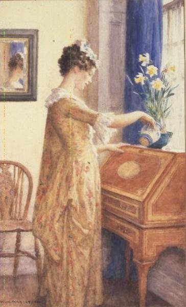 Annaffiando i narcisi da William Henry Margetson