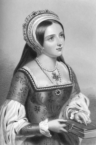 Catherine Parr 1512-1548, la sesta moglie di Re Enrico VIII, 1851 da William Henry Mote