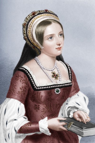 Catherine Parr 1512-1548, la sesta moglie di Re Enrico VIII, 1851 da William Henry Mote