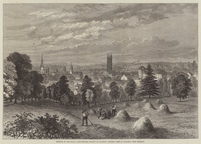 Incontro della Royal Agricultural Society a Taunton, vista generale di Taunton, da Belmont da William Henry Pike