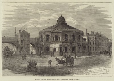 Surrey Chapel, Blackfriars-Road, Cappella di Rowland Hill da William Henry Pike