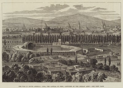 La guerra in Sud America, Lima, la capitale del Perù, catturata dall
