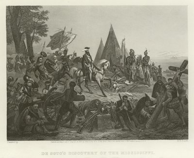 La Scoperta del Mississippi da parte di De Soto da William Henry Powell