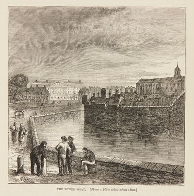Il fossato intorno al 1800 da William Henry Prior