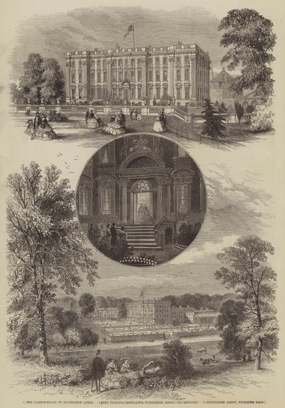 La visita della Regina nel Warwickshire da William Henry Prior