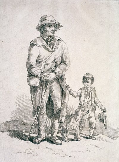 Un rustico con un cane e un ragazzo, Personaggi provinciali da William Henry Pyne