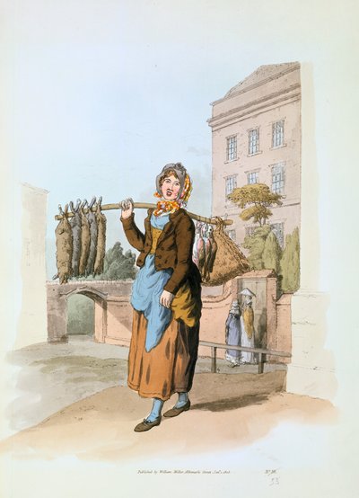 Venditore di conigli, 1808 da William Henry Pyne