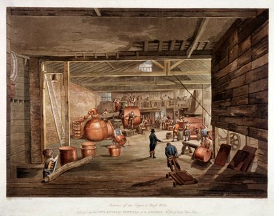Shoe Lane, Londra, c. 1806 da William Henry Pyne