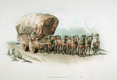 Carro di scena, 1805 da William Henry Pyne