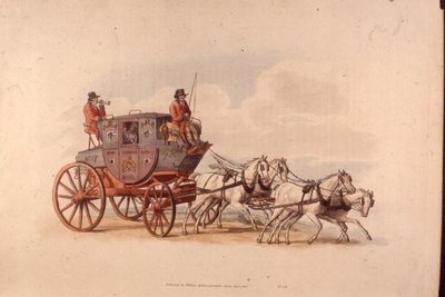 La carrozza postale reale da Londra a Worcester da 