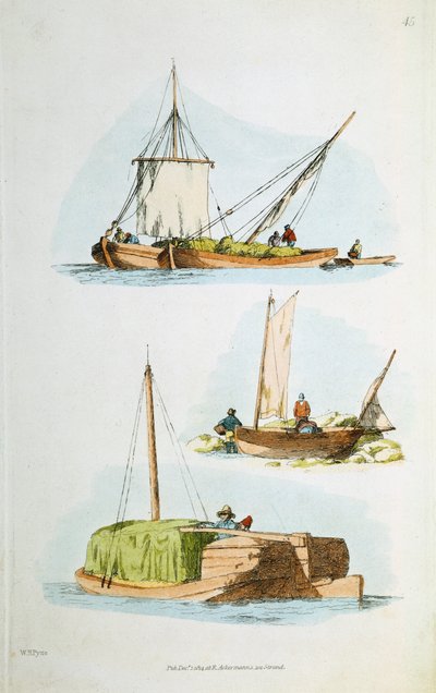 Barche tradizionali del Norfolk da William Henry Pyne