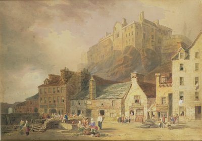 Castello di Edimburgo dal Mercato dell