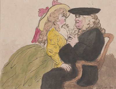 Signora sul Ginocchio di un Avvocato—Romanticismo, 8 febbraio 1787 da William Henry Wood