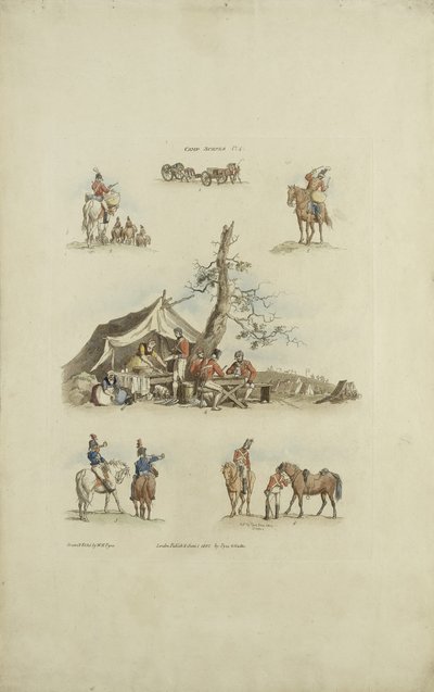 Scene di campo da William Henry after Pyne