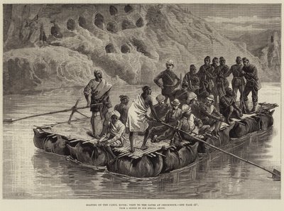 Gita in Barca sul Fiume Cabul, Visita alle Grotte di Chicknour da William Heysham Overend