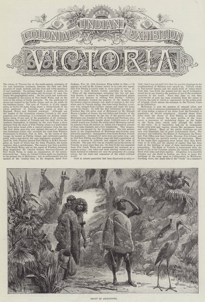 Esposizione coloniale e indiana, Victoria da William Heysham Overend