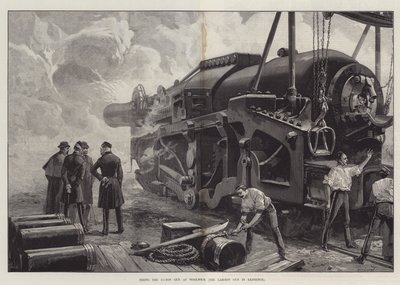 Sparare con il cannone da 111 tonnellate a Woolwich da William Heysham Overend