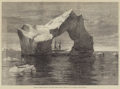 Gigantesco iceberg visto dalle navi artiche da William Heysham Overend