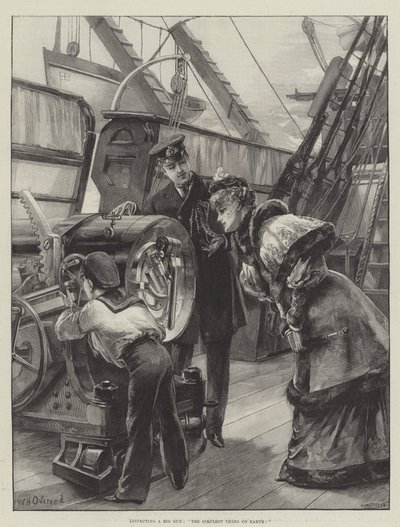 Ispezionando un grande cannone, la cosa più semplice del mondo! da William Heysham Overend